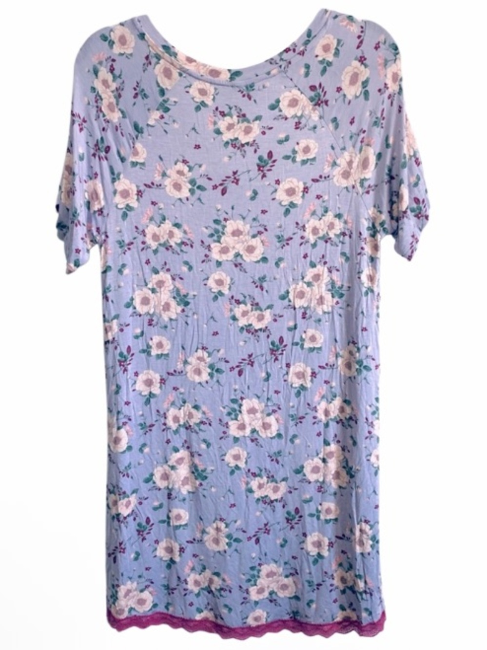 Honeydew V-Neck Floral Print Nightgown - Picture 2 of 4